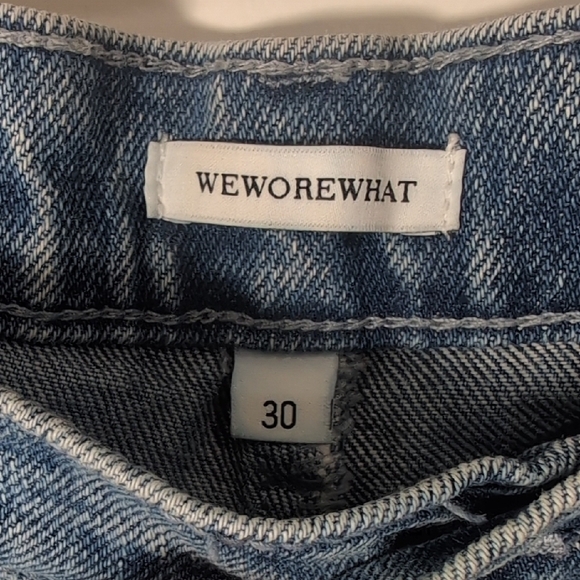 WeWoreWhat | Light Wash Blue Boyfriend Jeans High Waist Full Length Size 30 - Picture 6 of 9